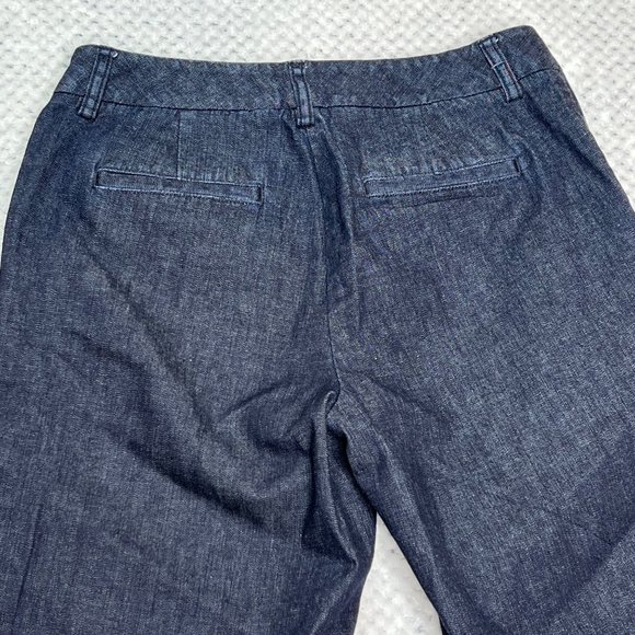 LL Bean Favorite Fit Straight Bermuda Shorts Size 29 Waist Blue Dark Wash Denim - Picture 4 of 6